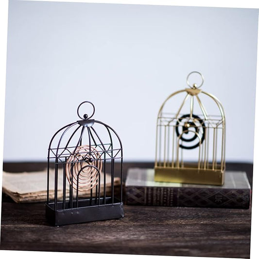 Metal Mosquito Incense Holder Golden