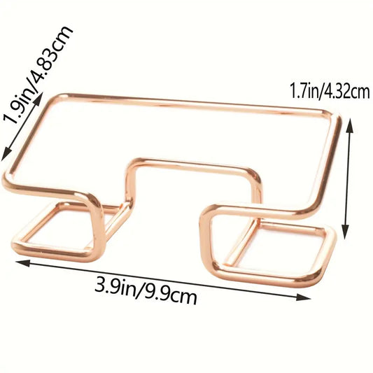 Pack Of 2 Office Desk Card Holder, Cute Golden Card Storage Box