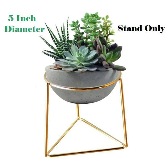 Flower Pot Stand Geometric Metal Rack (PACK OF 3)