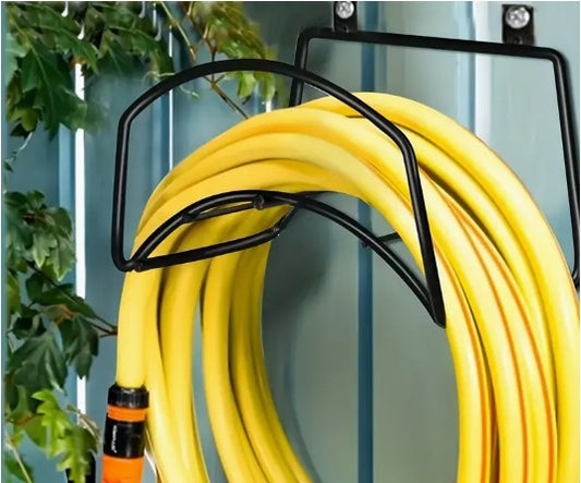 LDQ Heavy-Duty Garden Hose Holder - Rust-Resistant, Wall-Mounted Organizer