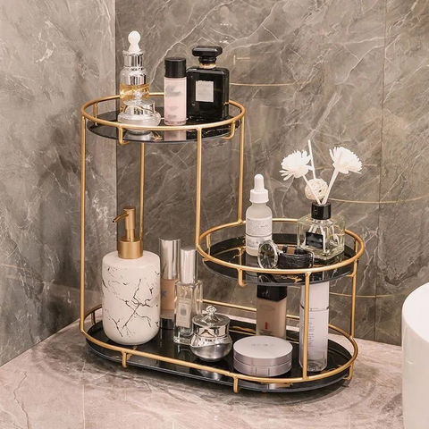 3-Tier Cosmetic Storage Rack High-End Metal Quality