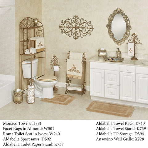 Towel Stand With Storage Shelf Towel Rack Stand Metal Three Bar Storage for Towels