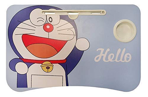 Doraemon Printed Portable Wood Folding Laptop Table for Kids