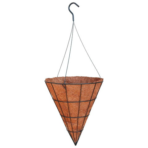 Cone Hanging Basket with Metal Frame (Size 10)