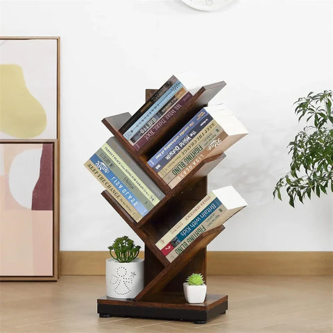 Desktop Tree Books Shelf 5 Tier