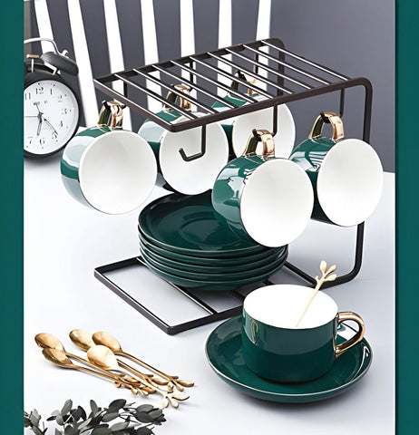 cup and saucer stand by Metallics Home
