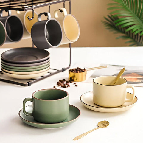 cup and saucer stand by Metallics Home