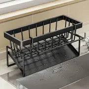 Durable Metal Sink Caddy for Soap, Sponges & Towels