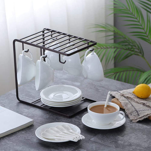 cup and saucer stand by Metallics Home