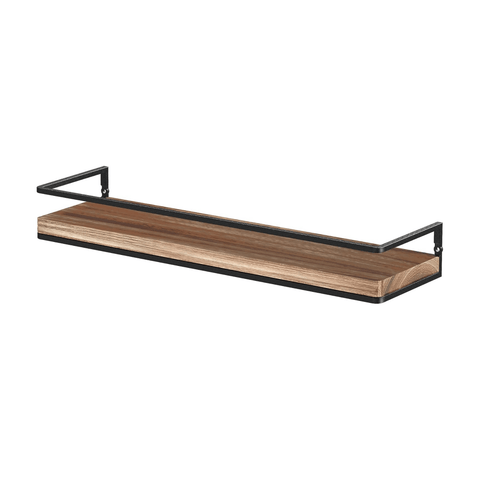 Floating wooden Shelves Wall Mounted Set of 2, Rustic Wood Wall Storage Shelves